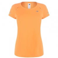 Tricou New Balance cu Maneca Scurta Ice pentru Femei portocaliu