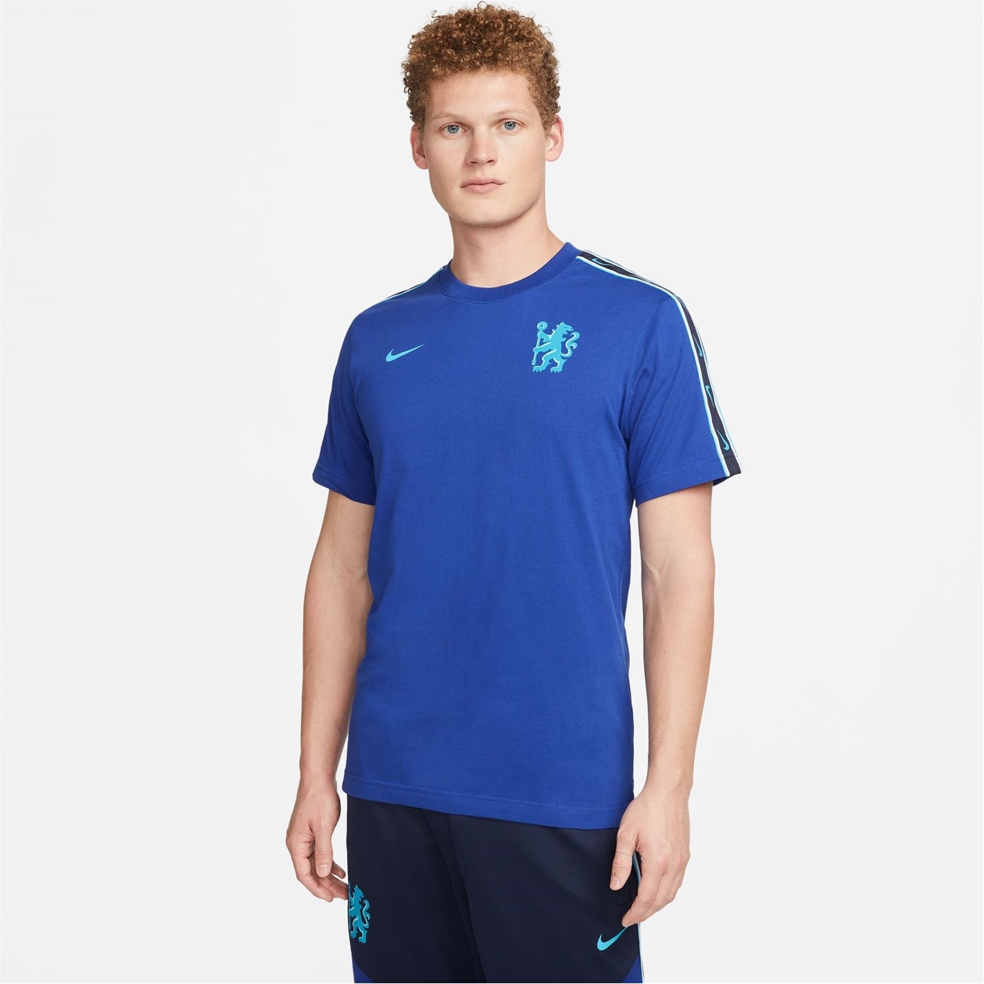 Tricou Nike Chelsea Repeat pentru Barbati rush albastru