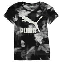 Tricou Puma clasic cu imprimeu negru