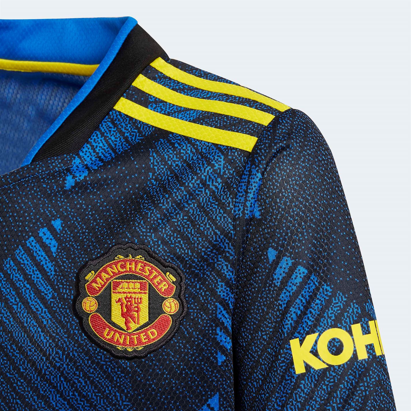 Tricou sport Third adidas Manchester United 2021 2022 pentru copii albastru