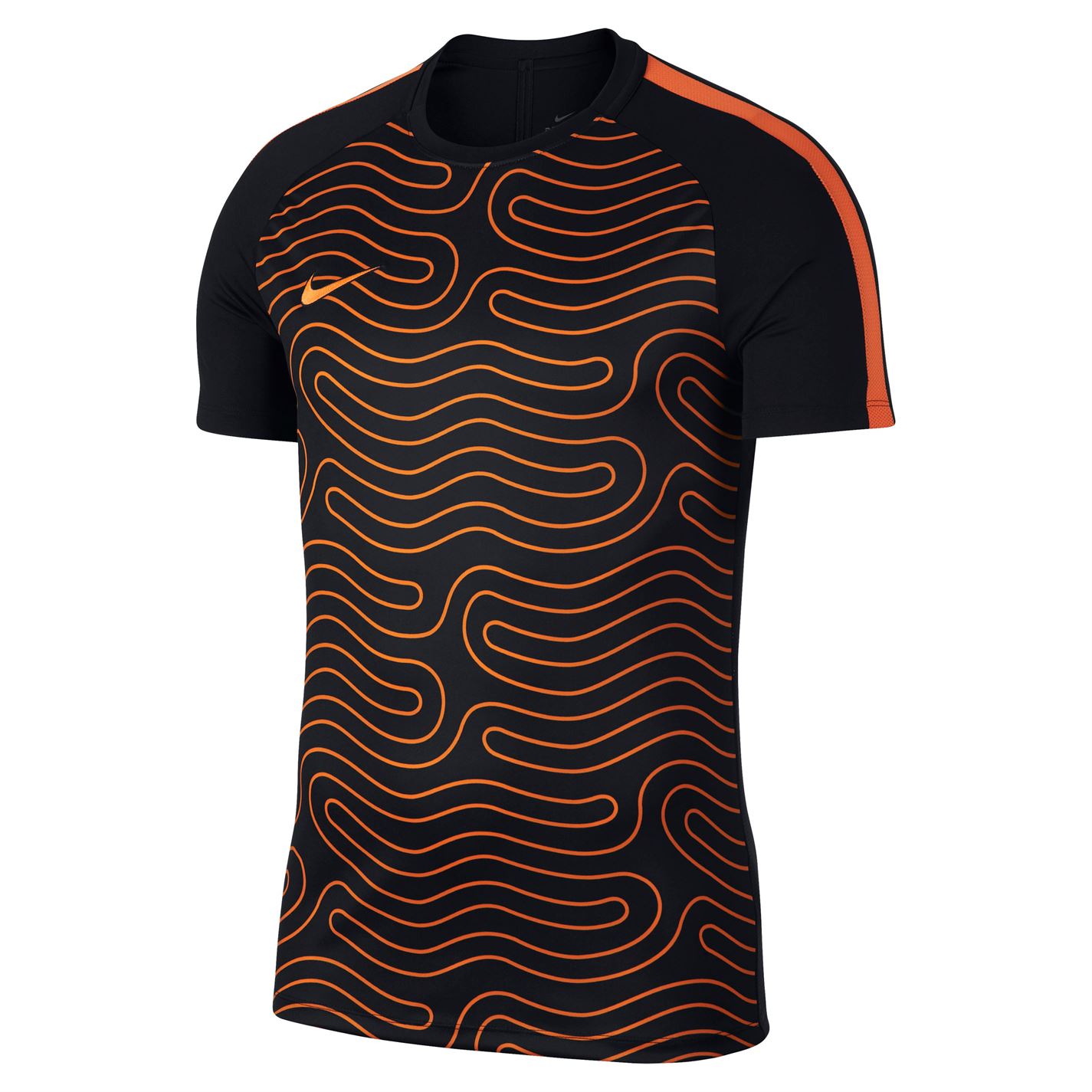 Tricouri antrenament Nike Academy GX fotbal pentru Barbati negru portocaliu