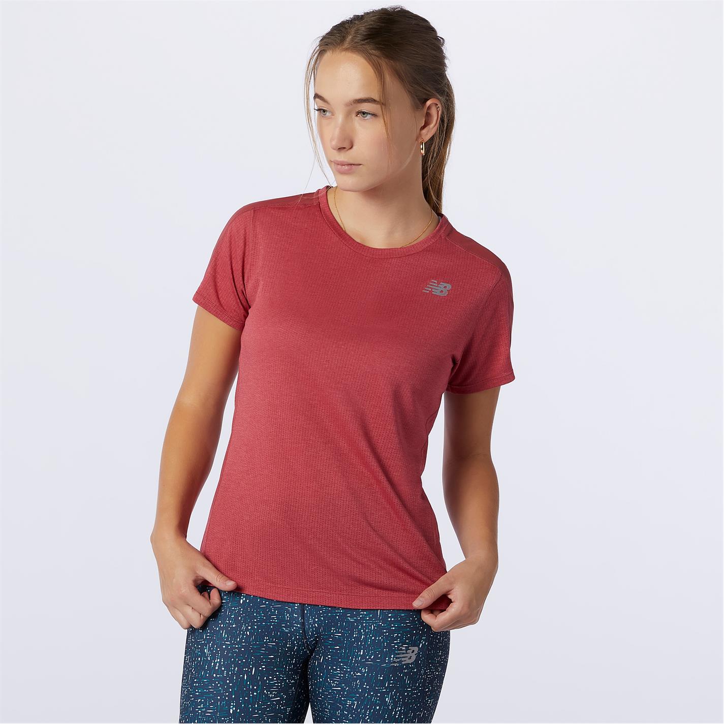 Tricouri New Balance Impact Run pentru Femei rosu