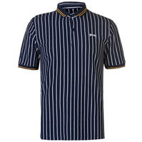 Tricouri polo cu dungi Slazenger Retro Shirt pentru Barbati bleumarin alb