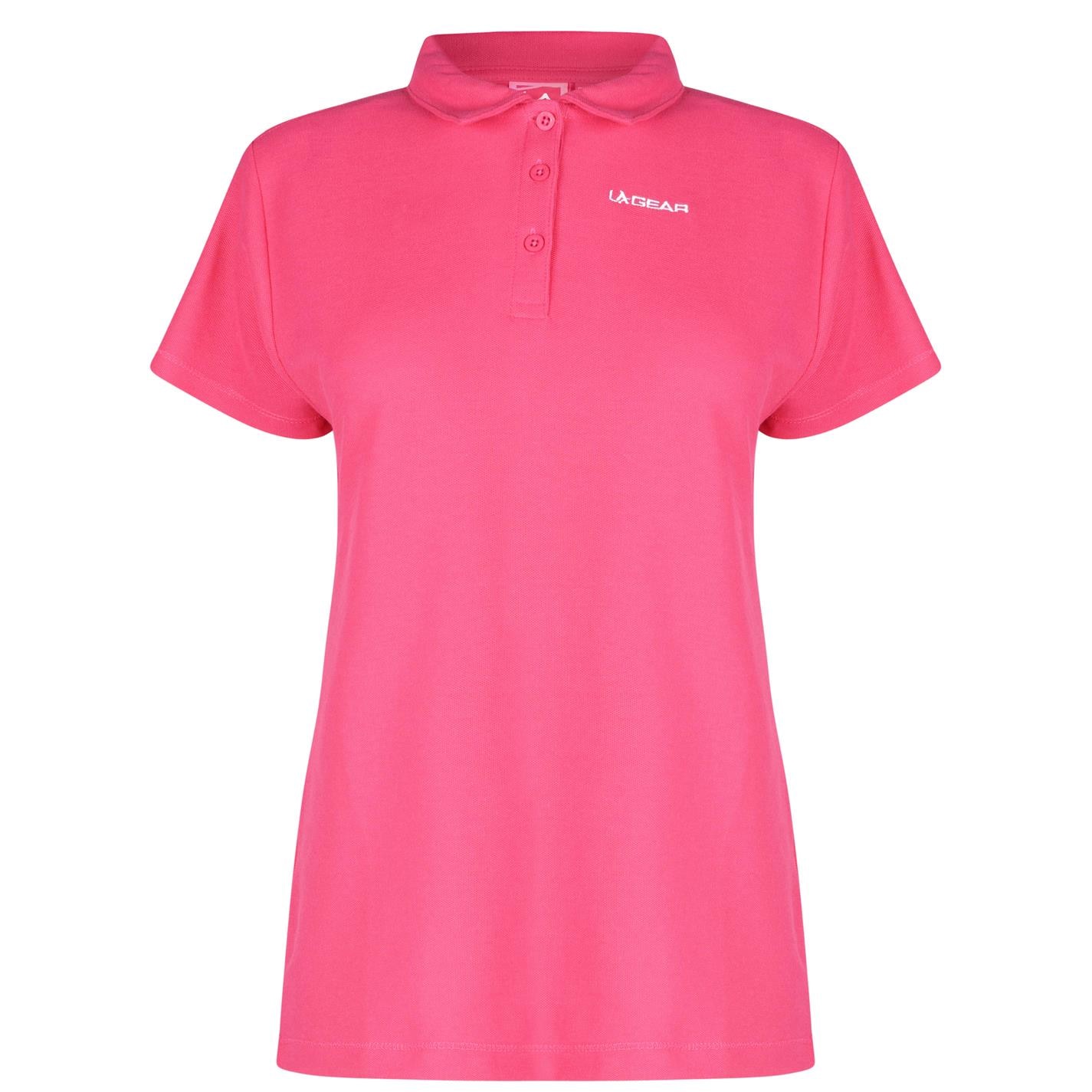 Tricouri Polo LA Gear Pique pentru Femei bright roz