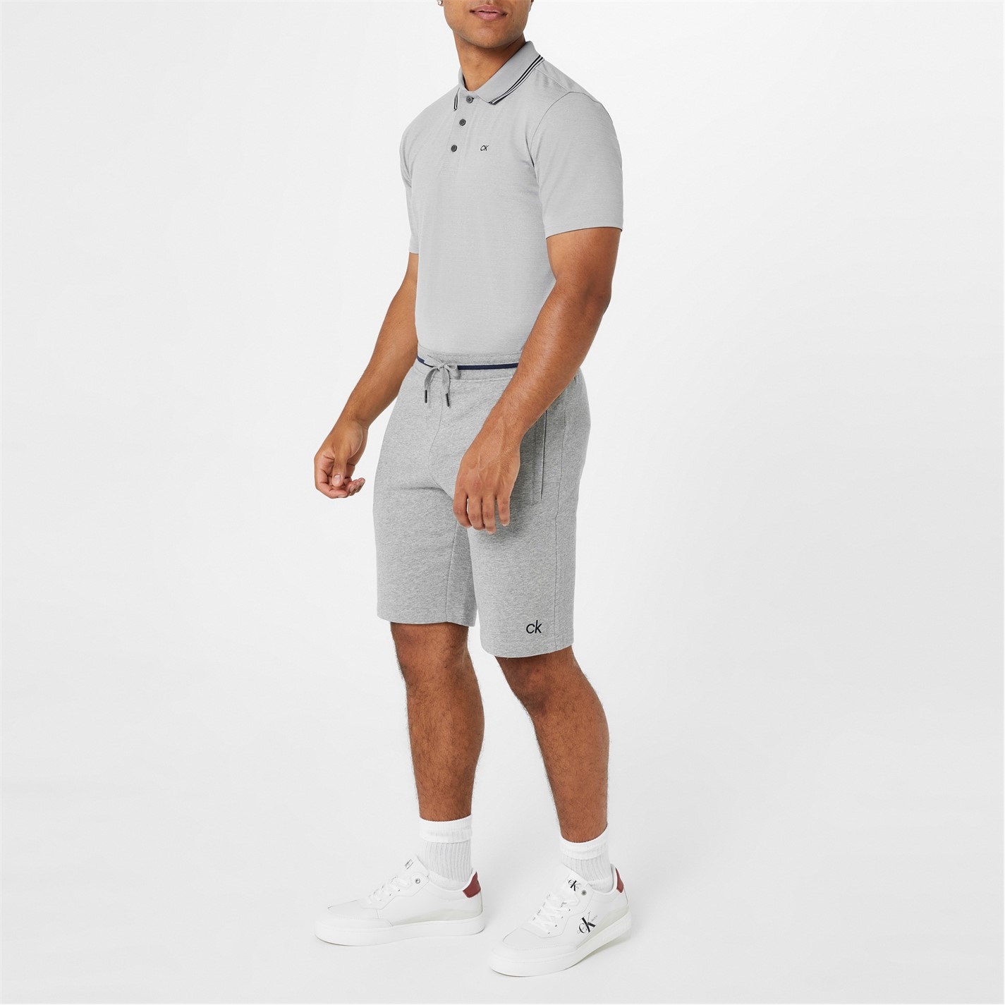 Tricouri polo pentru golf Calvin Klein argintiu gri