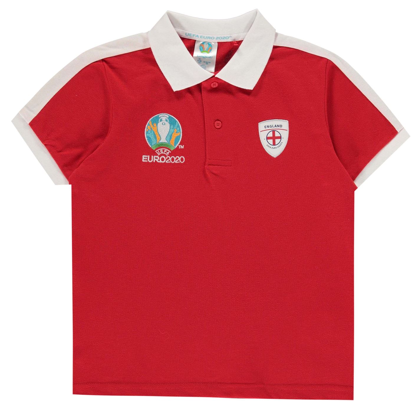 Tricouri Polo UEFA Euro 2020 Anglia pentru baietei rosu