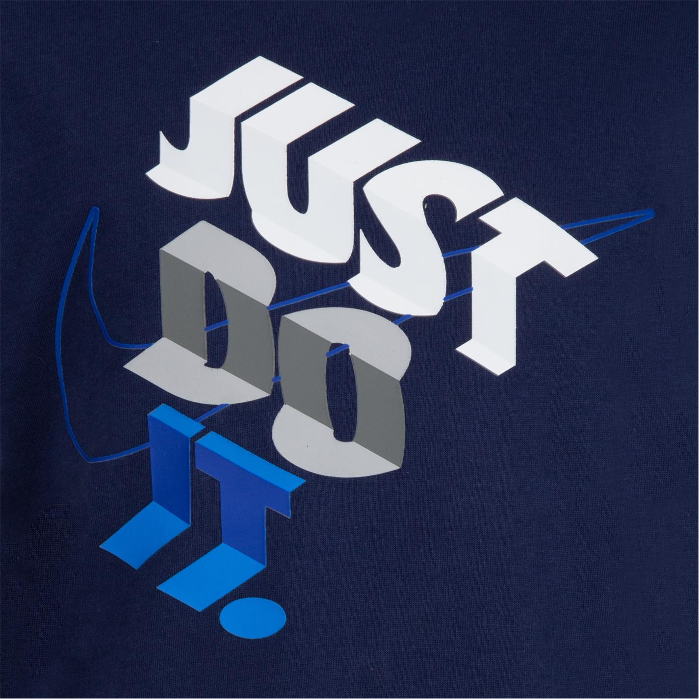 Tricouri sport Tricou cu logo Nike Do It - albastru bleumarin