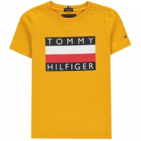 Tricouri Tommy Hilfiger Essential pentru baietei auriu glow
